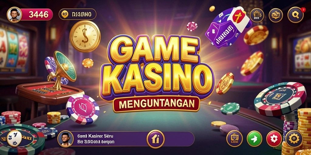Tampilan gameplay seru di 3446 dengan berbagai pilihan permainan Kasino.