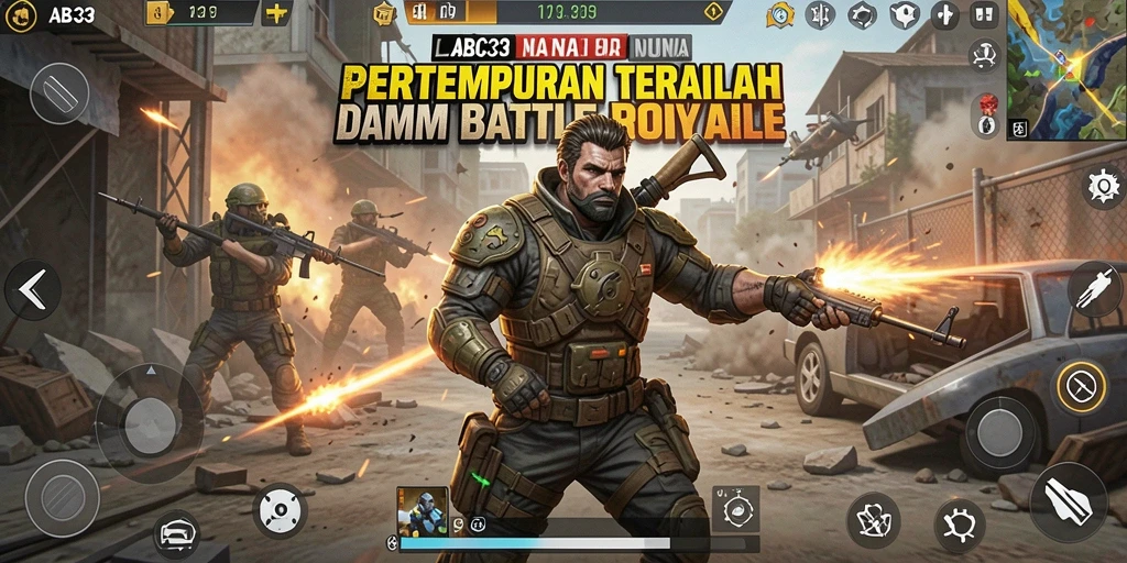 Gameplay intens di ABC33 yang menampilkan pertempuran seru.