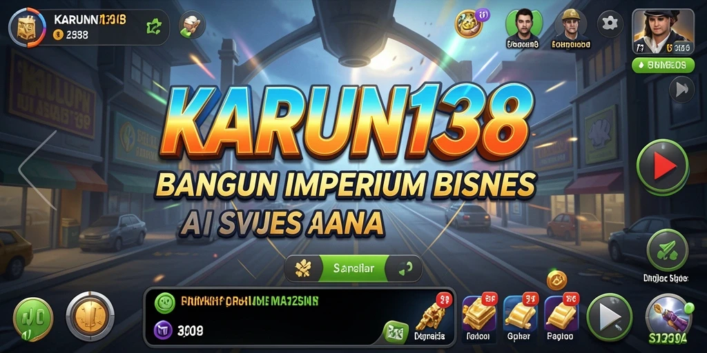 Tampilan gameplay menarik KARUN138 dengan elemen manajemen bisnis.