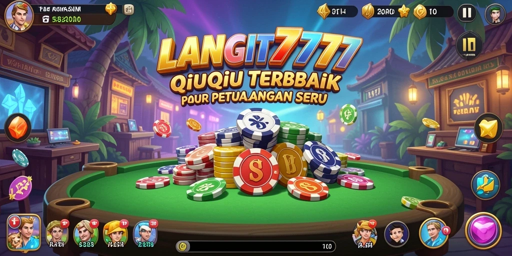 Tampilan menarik dari gameplay QiuQiu di LANGIT777.