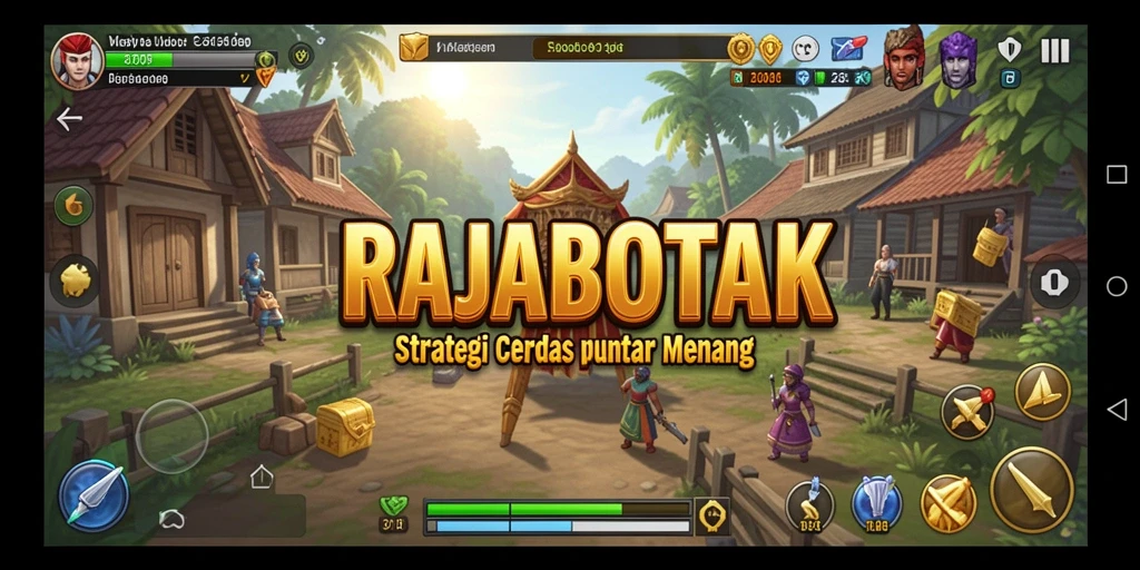 Tangkapan layar dari gameplay RAJABOTAK yang menegangkan.