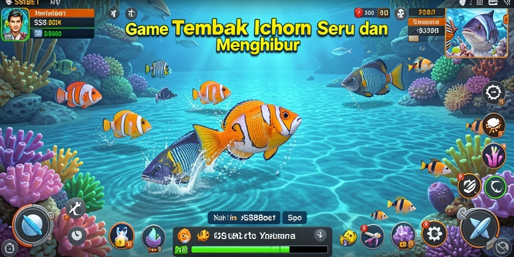 Gameplay seru SS88BET dengan grafis menawan saat menembak ikan.