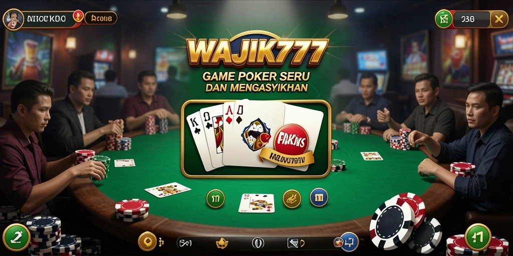 Tampilan gameplay poker menarik di WAJIK777