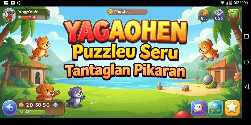 Screenshot YAGAOHEN menunjukkan gameplay Puzzle yang menarik.