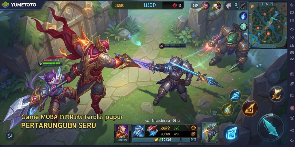 Tampilan gameplay seru dan strategi epik di YUMETOTO.